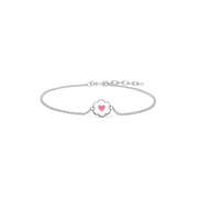 Armbånd, Hjerteblomst, sølv