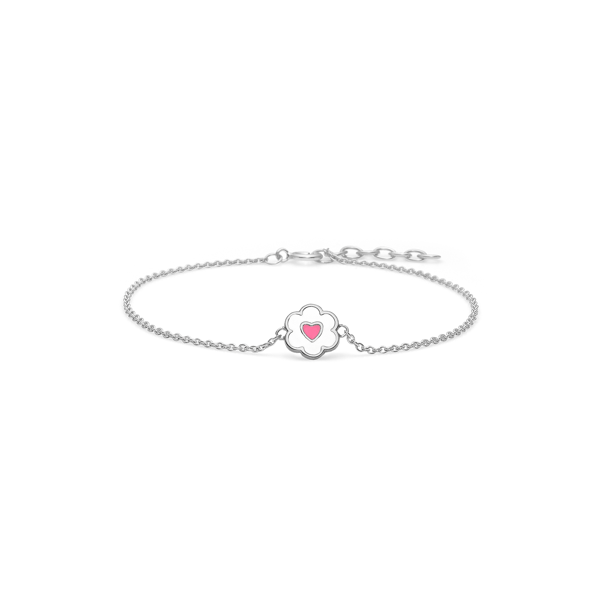 Armbånd, Hjerteblomst, sølv