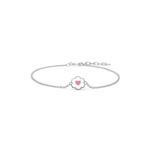 Armbånd, Hjerteblomst, sølv