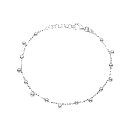 Armbånd, Kugler, 17+3 c,sølv