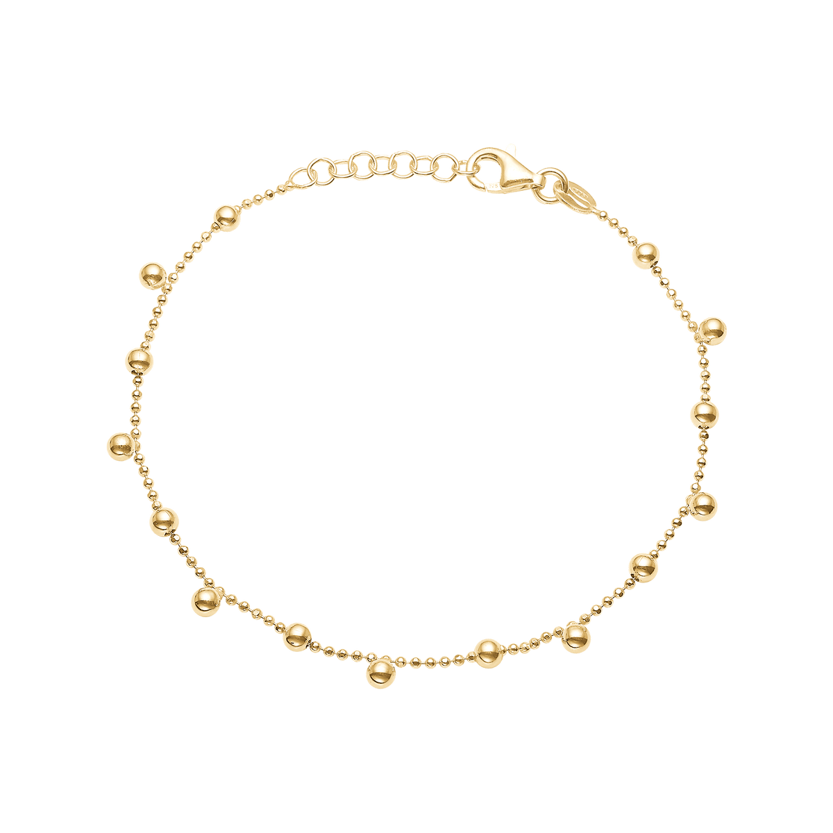 Armbånd, Kugler,17+3 cm forg