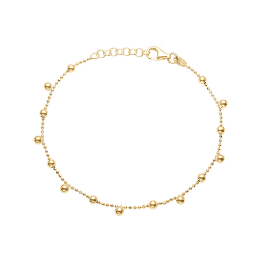 Armbånd, Kugler,17+3 cm forg
