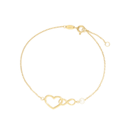 armbånd med hjerte og uendelighedstegn 