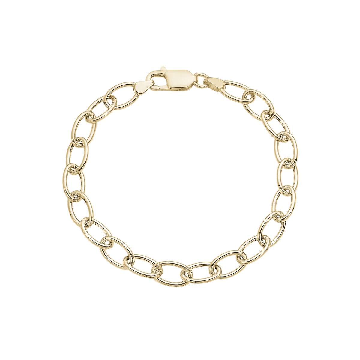 Armbånd, Ovale led, 20cm forg.