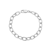 Armbånd, Ovale led, 20cm sølv
