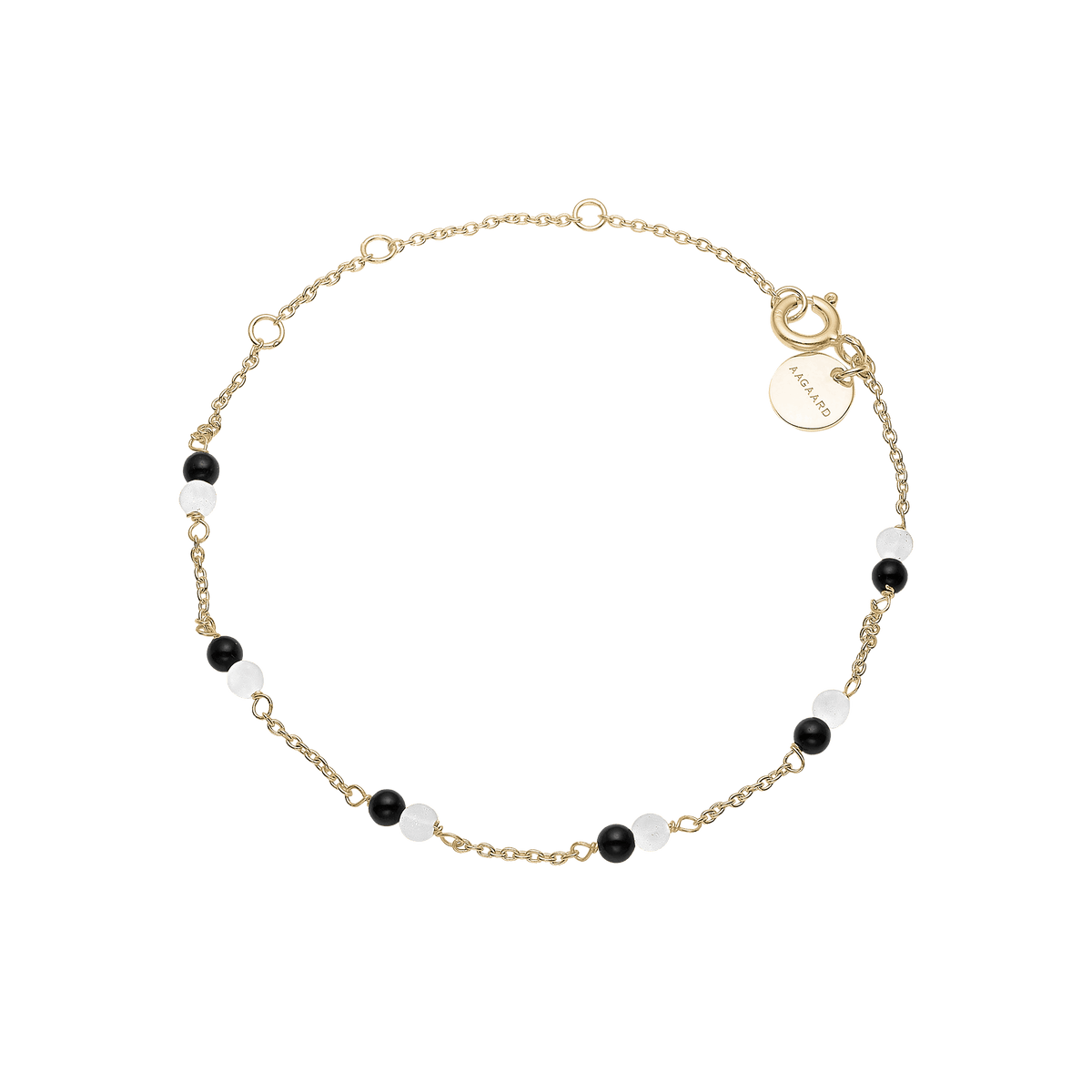 Armbånd, sort Onyx/grøn amazonite, forg
