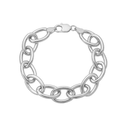 Armbånd, Store led, 20cm sølv