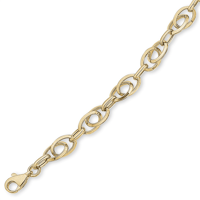 Armbånd 14 karat med ovale led - Urma.dk