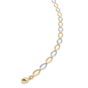 Armbånd 14 karat rød og hvidguld - Urma.dk