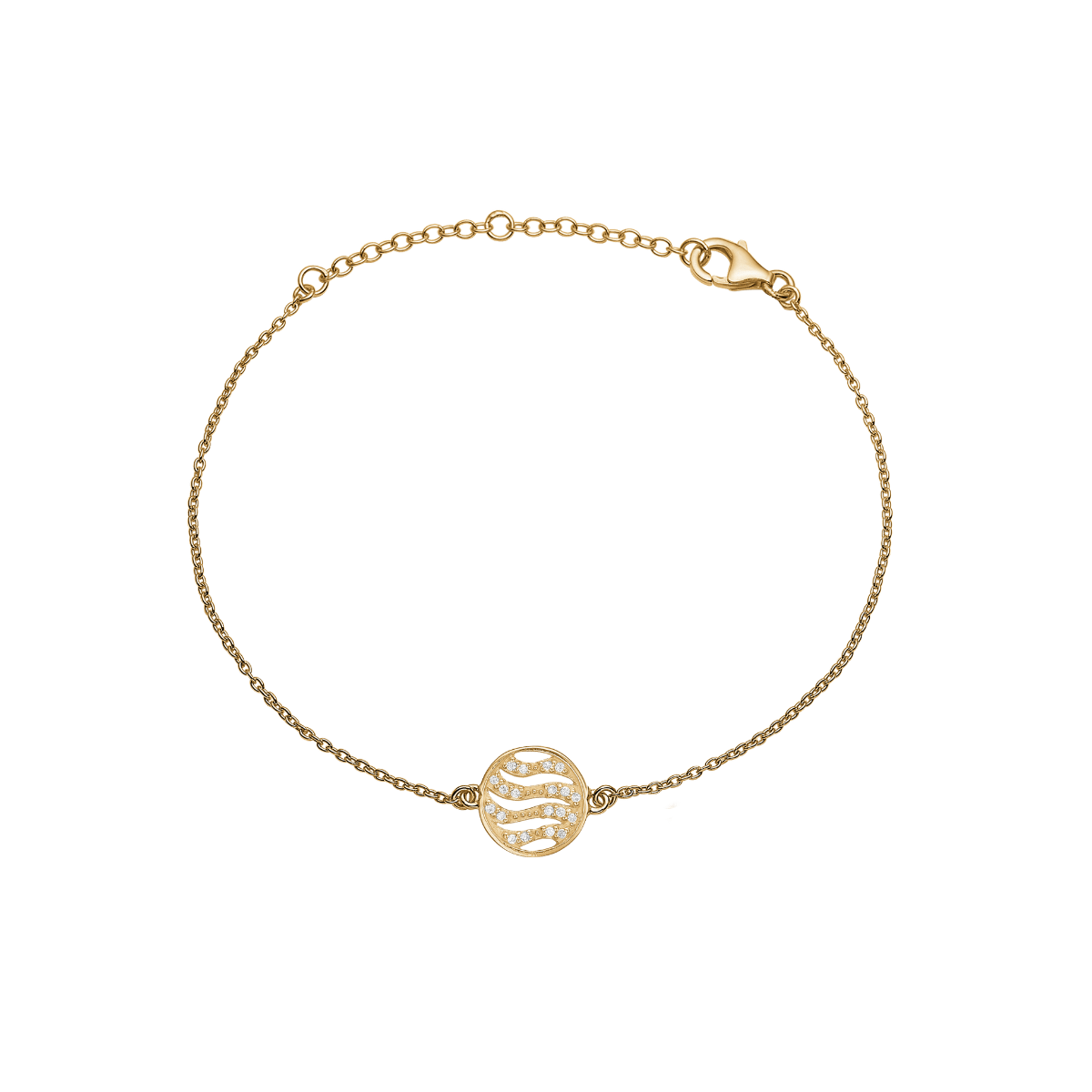 Armbånd 8 kt armbånd, bølger - Urma.dk