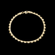Armbånd 8kt, små hjerter, 19 cm - Urma.dk