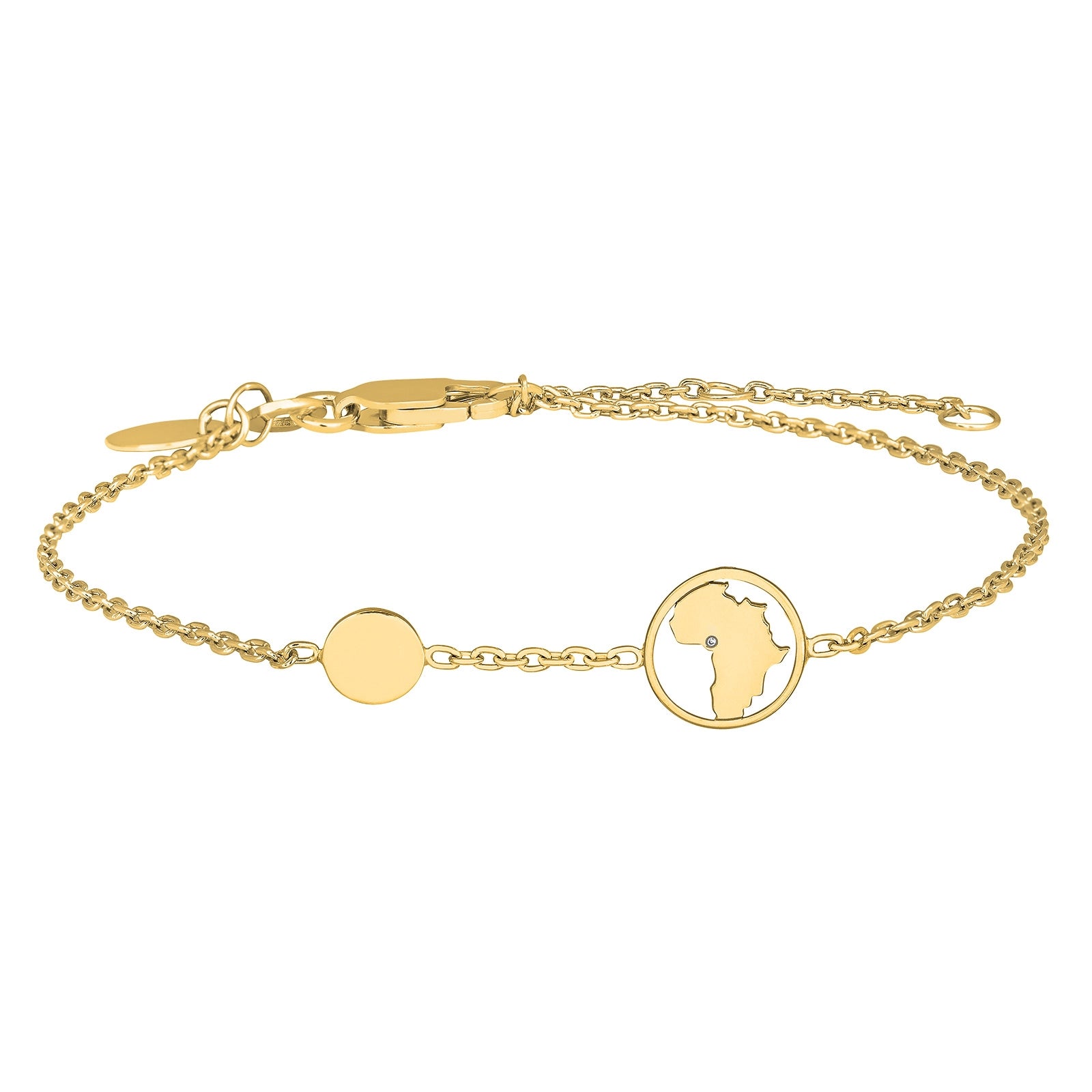 armbånd AFRICA forgyldt sølv - Urma.dk