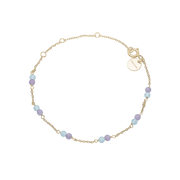Armbånd, Amethyst/Blå Quartz, forg - Urma.dk