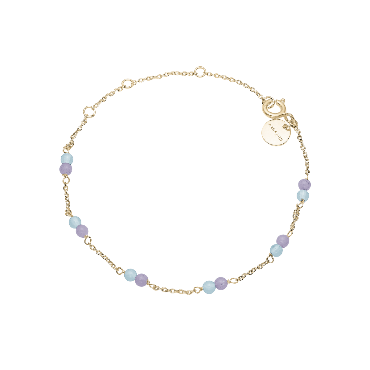 Armbånd, Amethyst/Blå Quartz, forg - Urma.dk