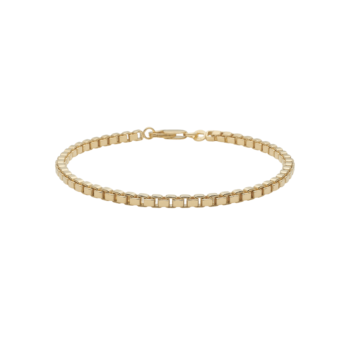 Armbånd, boks kæde, 19cm forg. - Urma.dk