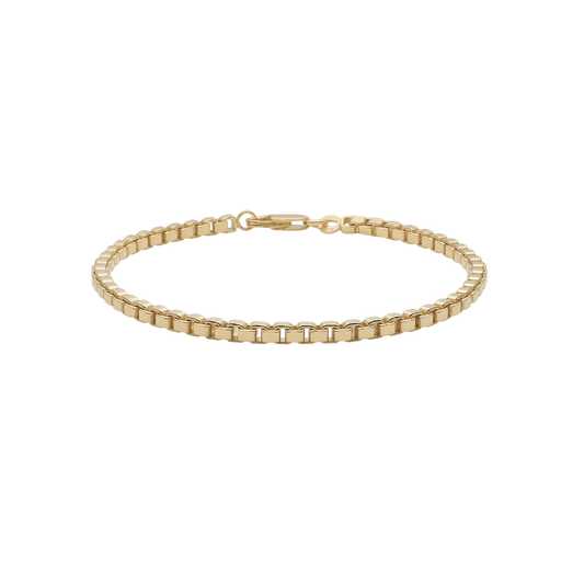 Armbånd, boks kæde, 19cm forg. - Urma.dk