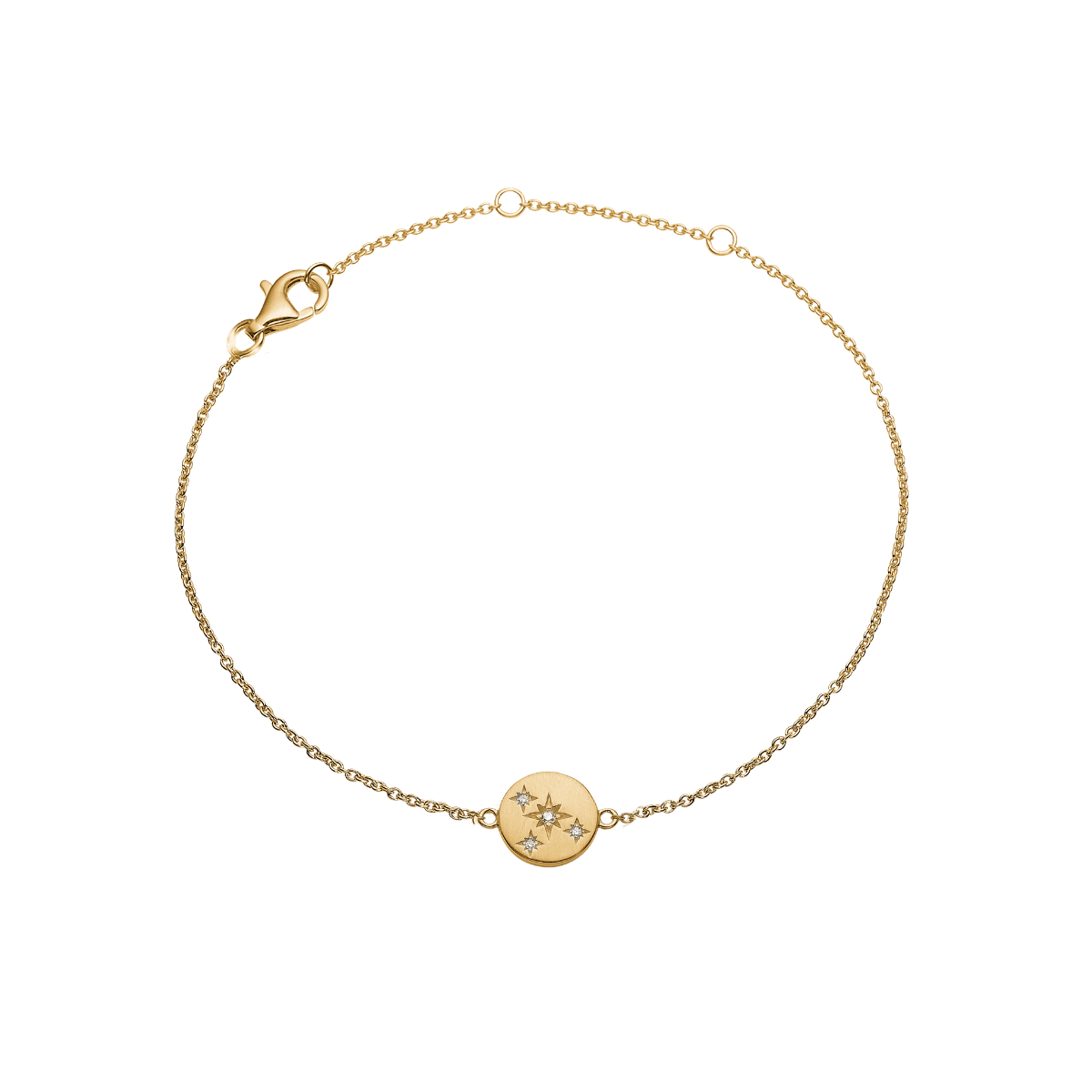 Armbånd, cz stjerner, forg sølv - Urma.dk