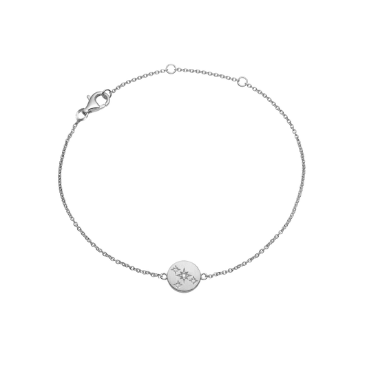 Armbånd, cz stjerner, sølv - Urma.dk