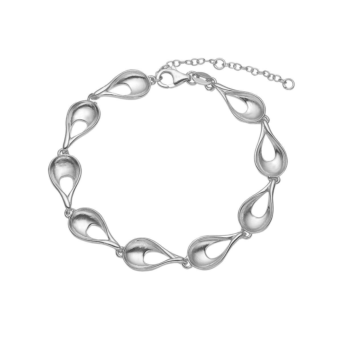 Armbånd, dråber, sølv - Urma.dk