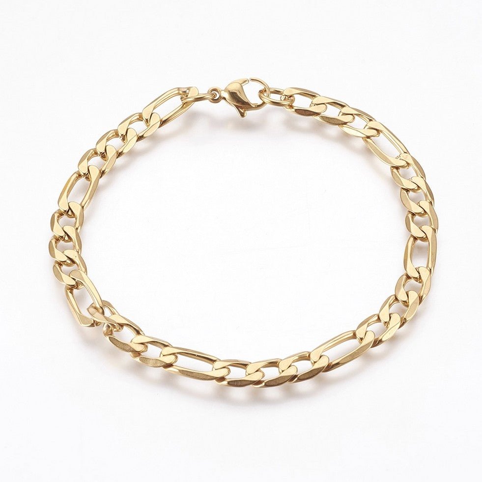 Armbånd, forgyldt rustfrit stål 21 cm - Urma.dk