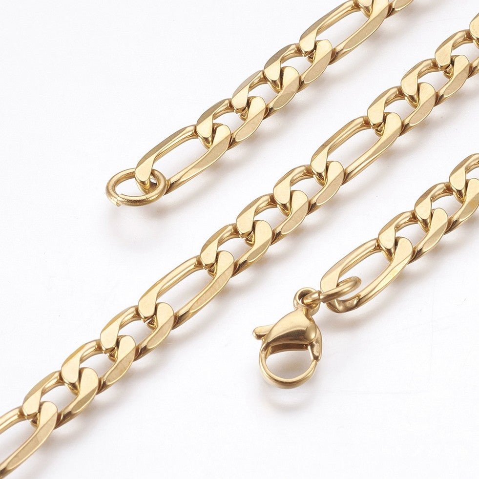 Armbånd, forgyldt rustfrit stål 21 cm - Urma.dk