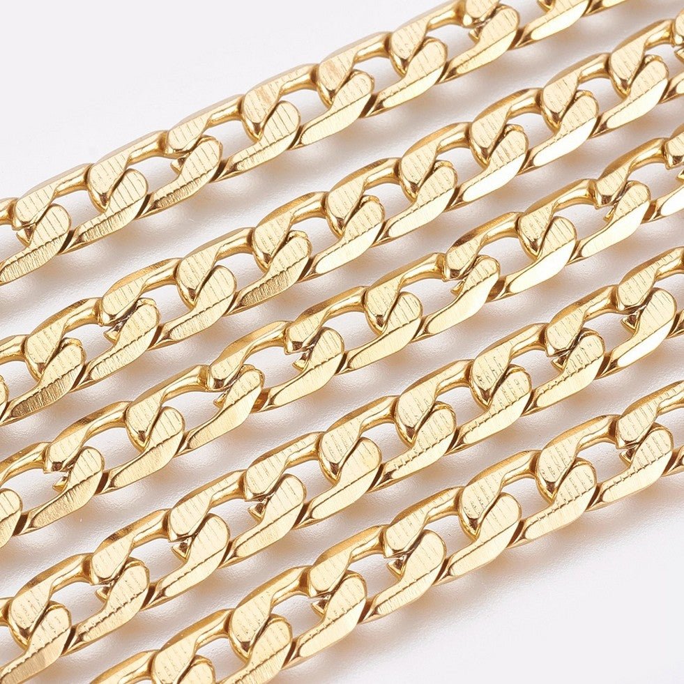 Armbånd, forgyldt rustfrit stål 22 cm - Urma.dk