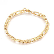 Armbånd, forgyldt rustfrit stål 22 cm - Urma.dk