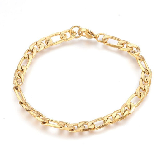 Armbånd, forgyldt rustfrit stål 22 cm - Urma.dk