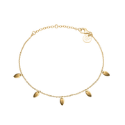 Armbånd forgyldt sølv, Dancing leafs - Urma.dk