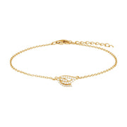 Armbånd, forgyldt sølv med zirkonia - Urma.dk