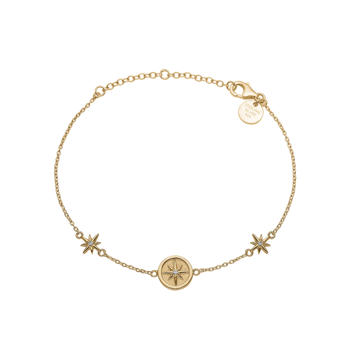 Armbånd forgyldt sølv, Star of the night - Urma.dk
