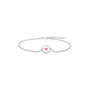 Armbånd, Hjerteblomst, sølv - Urma.dk