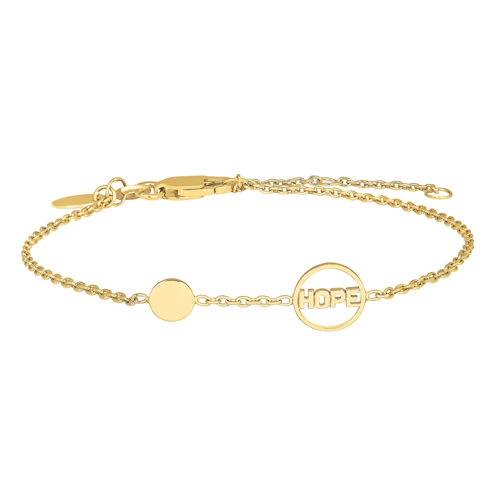 armbånd HOPE forgyldt sølv - Urma.dk