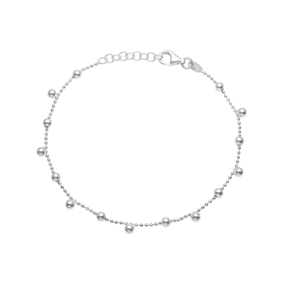 Armbånd, Kugler, 17+3 c,sølv - Urma.dk