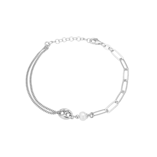 Armbånd Led/bønne, 20 cm, sølv - Urma.dk
