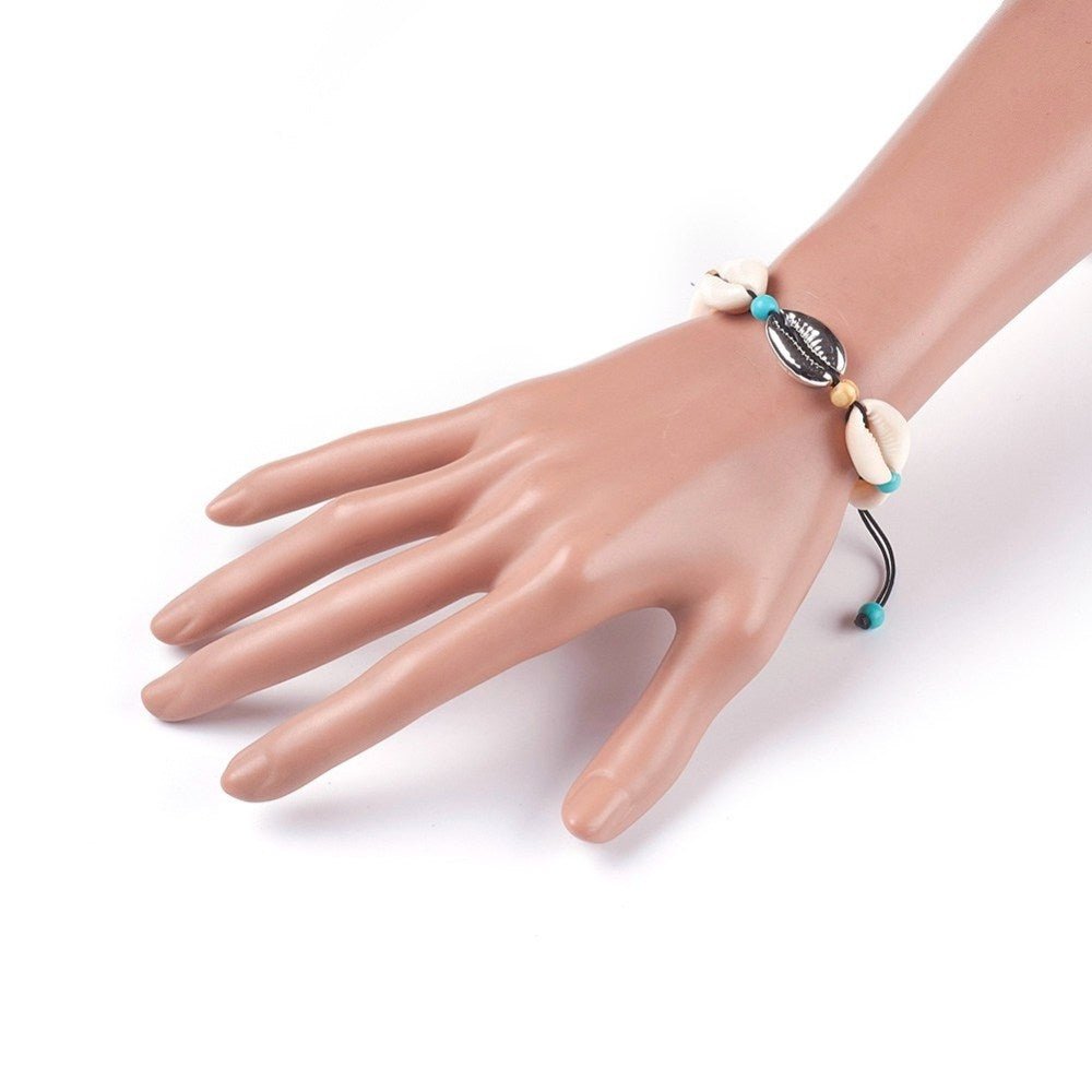 Armbånd med muslingeskaller, sølv - Urma.dk