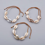 Armbånd med muslingeskaller, sølv eller forgyldt - Urma.dk