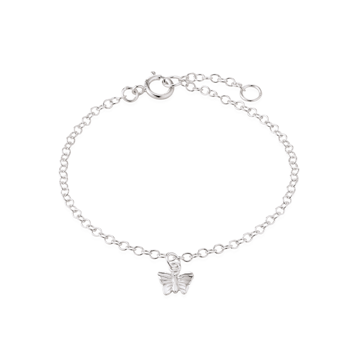 Armbånd m/sommerfugl, sølv - Urma.dk