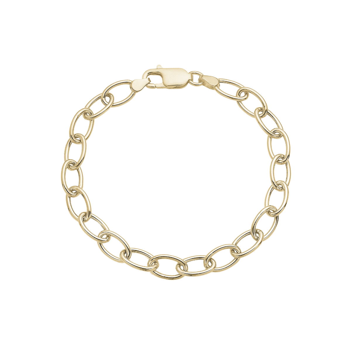 Armbånd, Ovale led, 20cm forg. - Urma.dk