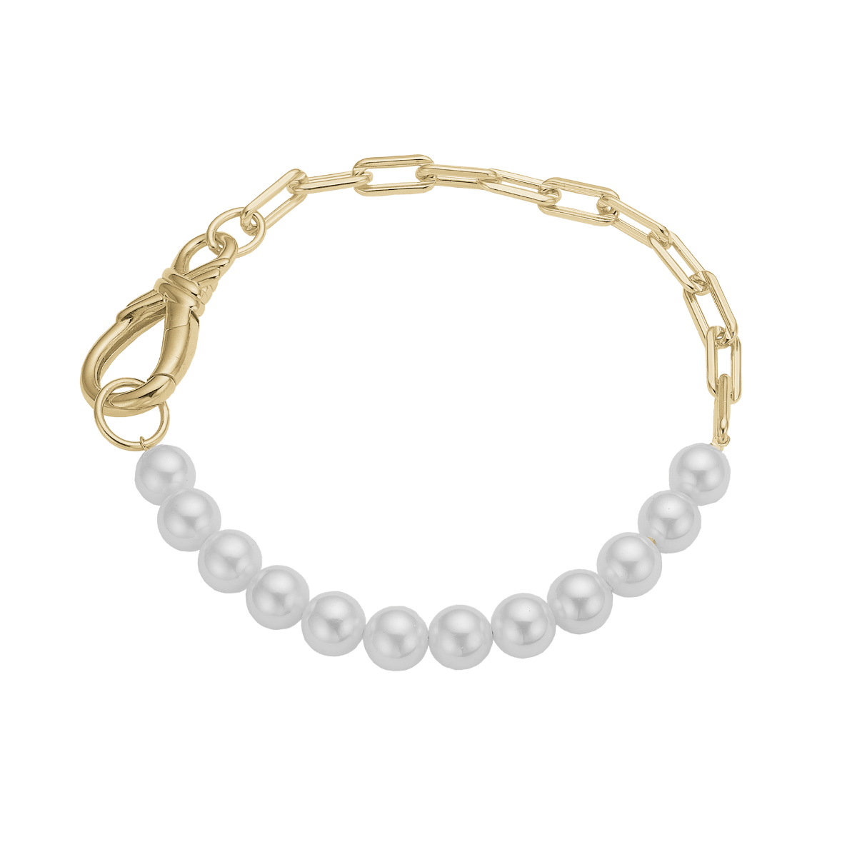 Armbånd, Pearl Links 20 cm, forg. - Urma.dk