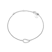 Armbånd sølv, CZ Blad - Urma.dk