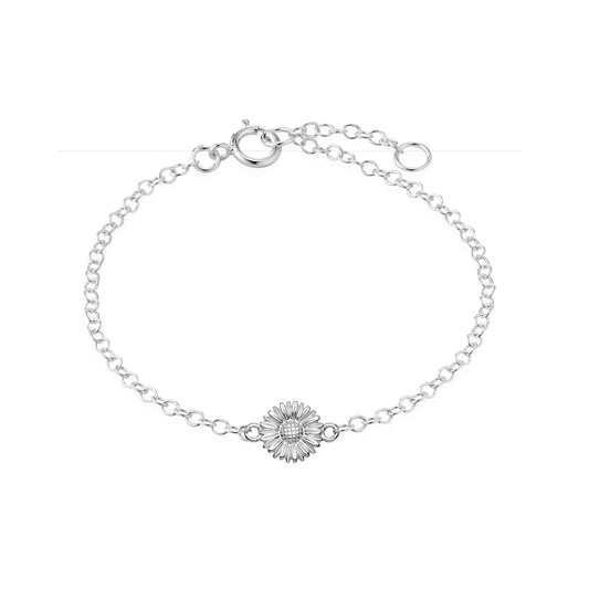Armbånd sølv, Marguerit - Urma.dk