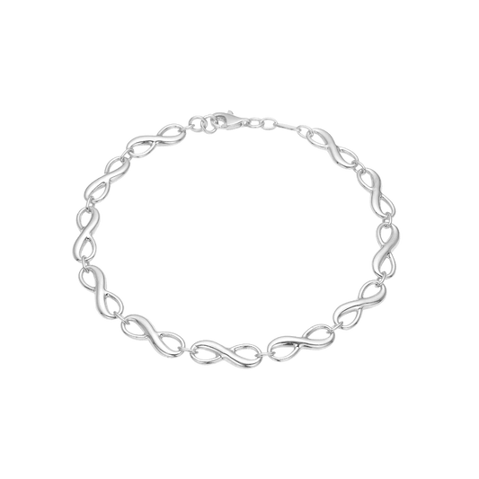 Armbånd, sølv med Evighedstegn, 19 cm - Urma.dk