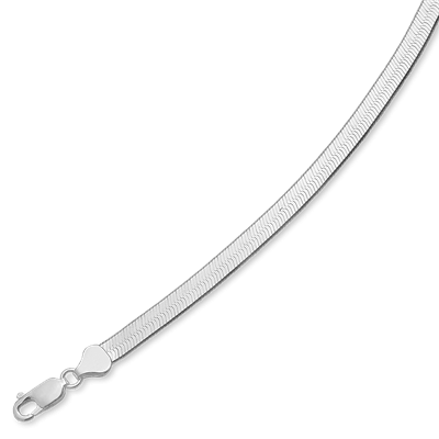 Armbånd sølv, sildeben flad 5,4 mm - Urma.dk