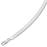 Armbånd sølv, sildeben flad 7 mm - Urma.dk