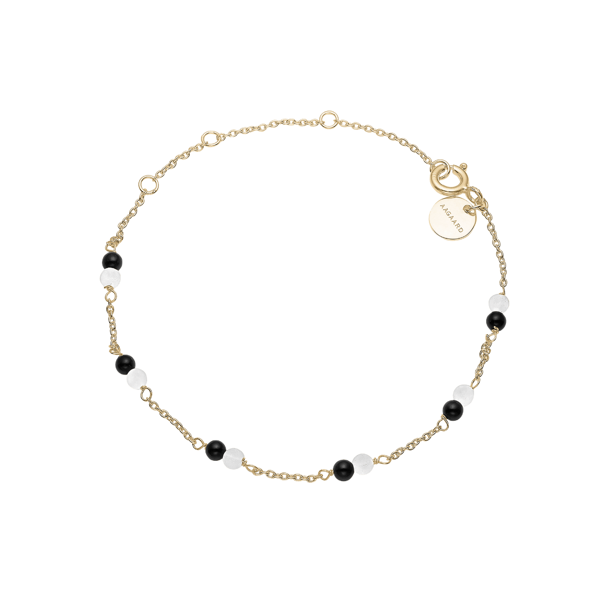 Armbånd, sort Onyx/grøn amazonite, forg - Urma.dk