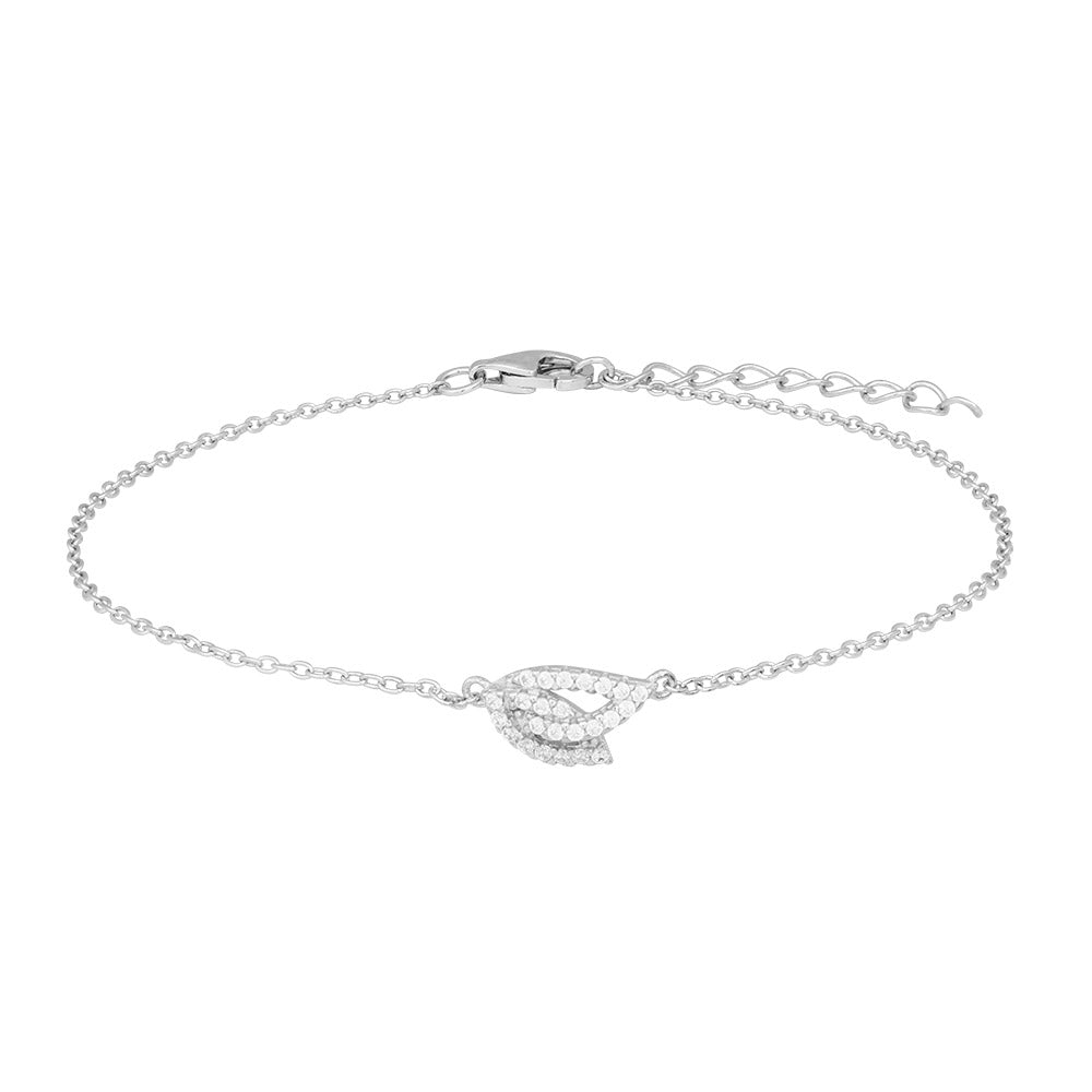 Armbånd, sterling sølv med zirkonia - Urma.dk