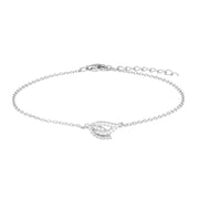 Armbånd, sterling sølv med zirkonia - Urma.dk