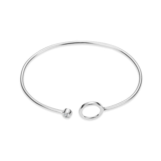 Armring med cirkel og zirkonia
