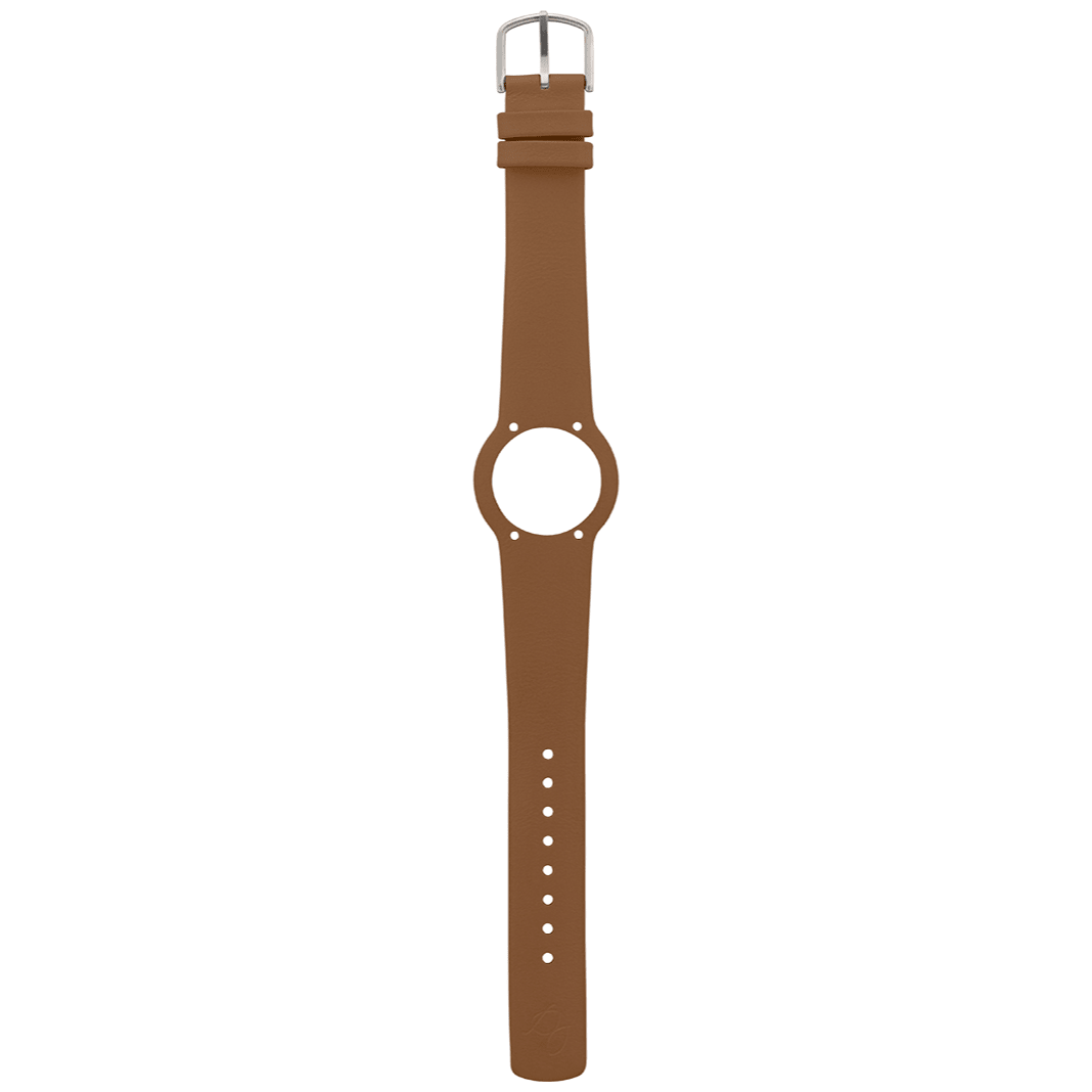 Arne Jacobsen Brun Kernelæder 16 mm / 34 mm Ur - Urma.dk